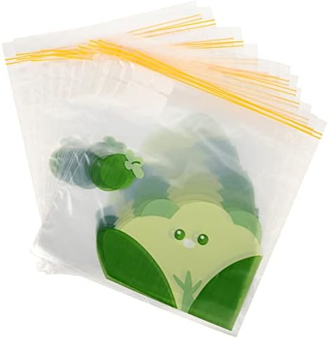 Luxshiny 15pcs Bolsa de alimentos Bolsas selvagens claras sacos selados sacos de embalagem de frutas sacos de armazenamento