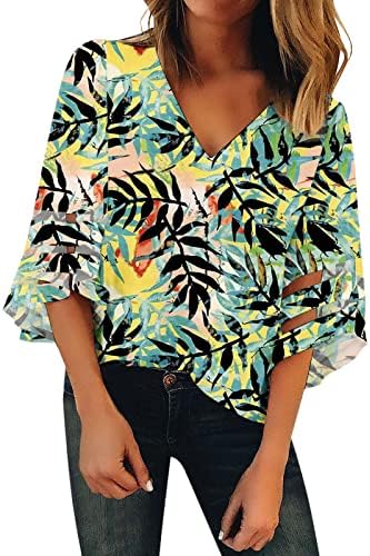 Camisetas de pescoço da tripulação respirável para mulheres de verão plus size de manga longa Sorto vintage Casual da moda gráfica