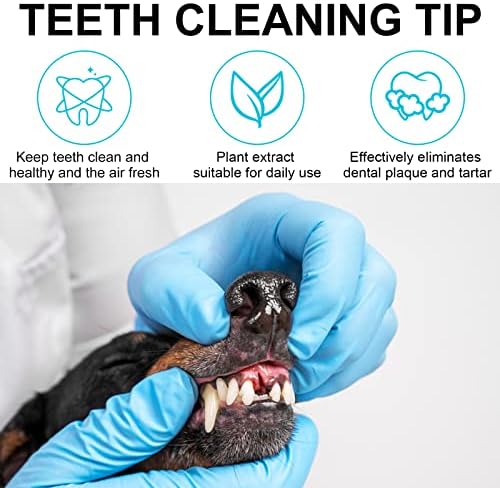 Limpadores de dentes Limpos de dedos para cães, toalhetes de atendimento dental de cães de 50 pcs para gatos e cães,