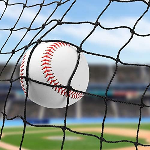 Wiseek Baseball Softball Backstop Nets, barreira de rede esportiva pesada 18 NETEBLA DE BASEBOL DE NYLON 10'X20 '/10'X30'