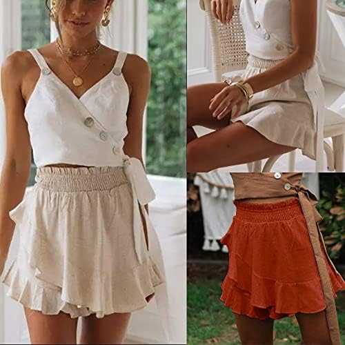 Neyouqe Summer shorts femininos Saias Flowy Pleated Mini Casual Beach Tennis Skater Short Skater Skater