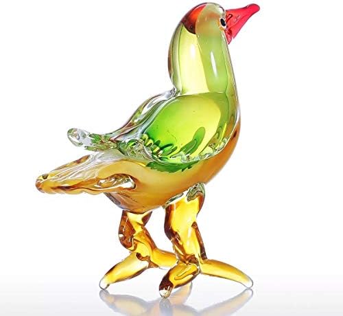 Walnuta Red Beak Bawn Glass Figure Decor de casa Miniatura Feliz favor artesanato de vidro para decoração de casa