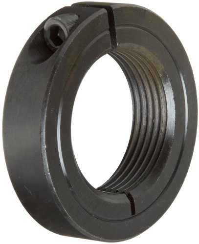 CLIMAX METAL ISTC-025-28 CLARA DE ARFENHO DE AÇO UMA PEÇA DE AÇO, BLAGE DE BLACK OXIDE, Tamanho do furo de 1/4 , 11/16 OD, com 4-40 x 3/8 parafuso de fixação