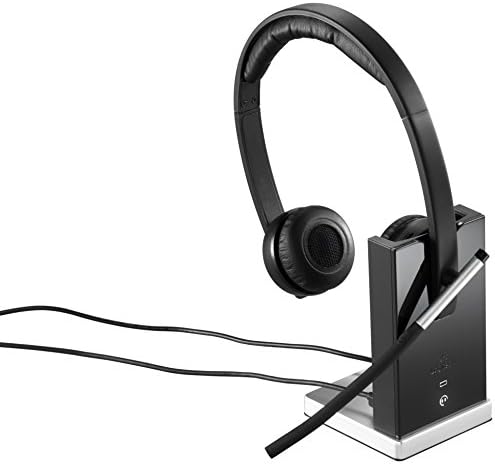 Logitech H820E Wireless Dual, fones de ouvido estéreo com microfone com cancelamento de ruído, USB, controles de fone de