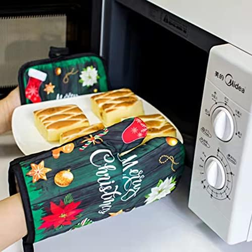 Luvas do forno dasunares e toalha de chá - luvas de forno e portadores de maconha, pacote de 2 | Luvas de forno resistente ao calor