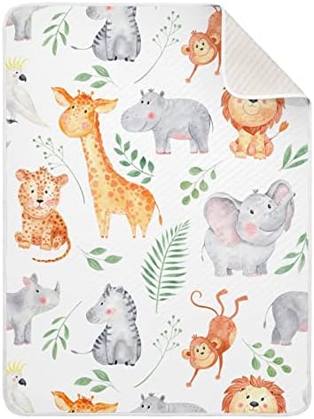 Cobertor de girafa de girafa cobertor para bebês, recebendo cobertor, cobertor leve e macio para berço, carrinho, cobertores