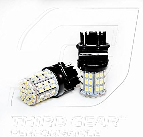 TGP 3157 Branco 64 LED SMD Wedge Reverse/Backup Bulbs Par de 2001-2004 compatível com o Mazda Tribute