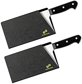 Everpride Butcher Chef Knife Edge Guards Wide Knives Protetores de borda da lâmina - Cainha de faca de cuteira de carne - Capas de faca de chef sem BPA se encaixam nas lâminas de até 8 ”x 4” - facas não incluídas