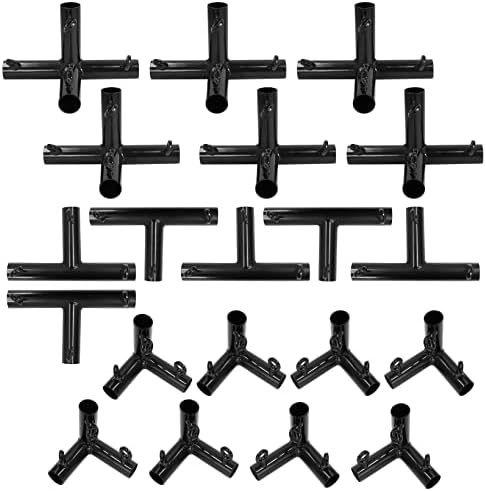 Aneky 1/2 no kit de capa de gaiola de beisebol DIY para 35 pés de 55 pés de gaiola - Kit de conector da gaiola de rebatidas