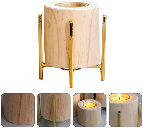 PretyZoom Christmas Desktop Candlestick Candle Cup Candle Candle Dornment Golden Festival Holiday Supplies