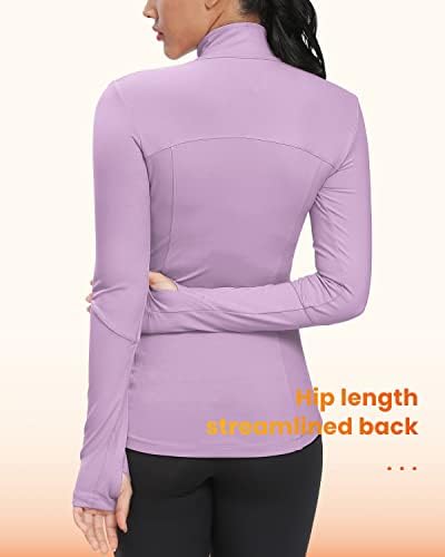 Ginásio arco -íris feminino fleece zip up jaqueta atlética Slim fit