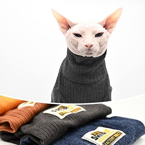 Roupas de gato de esfínx Autono e roupas de inverno Roupos de roupas de gato de pêlos de pêlos de roupas devon roupas de gato