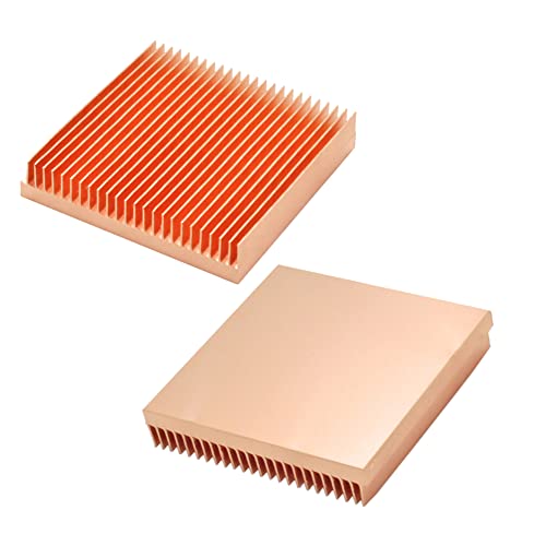 2PCs Pure Capper Calamersel 1,38 x 1,38 x 0,28 / 35mm x 35 mm x 7mm de calor de calor para o chip de impressora 3D eletrônico Dissipação de calor MOS