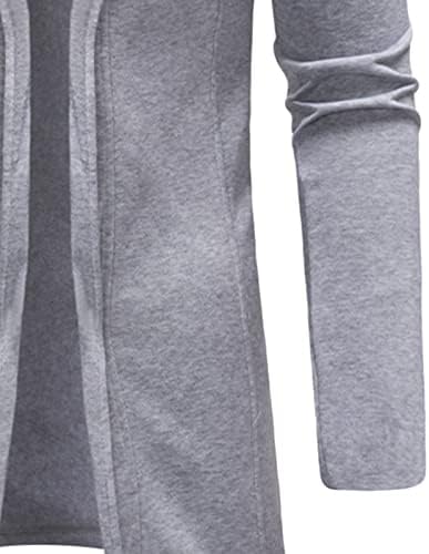 Maiyifu-gj-GJ Longo Cardigan Aberto do Cardigão Longo Cardigan Cardigan Solid Slim Fit Sleeve Longs Outwear