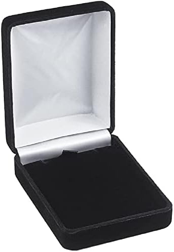 RJ Displays-6 Pack Pack Plexh preto colar de veludo Brinco de pingente de pingente