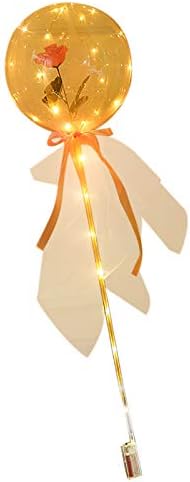 Dbylxmn oi flutuação para balões de hélio LED decoração decorar festa de natal luminous bouquet casamento rosa presente decoração