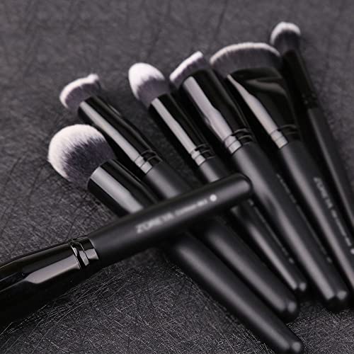 Genigw Beauty Tools Foundation Helfing Beauty Tools Handle Handle Black 7pcs Maquiagem