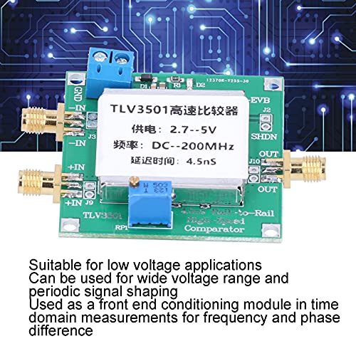 Módulo de frequência do comparador de alta velocidade Eujgoov TLV3501 Saída de trilho a trilho para aplicações de baixa