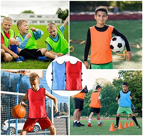 Regilt 6Pack Scrimmage Team Practice Colets Pinnies Jerseys Futebol Jersey de Treinamento de Basquete para Adultos para jovens crianças
