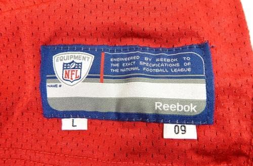 2009 San Francisco 49ers 29 Jogo emitido Jersey Red Practice Lersey L DP41208 - Jerseys de jogo NFL não assinado usados