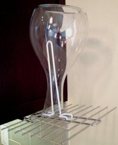 Gabinete de vidro Acessório de secagem na vertical para decantador, branco