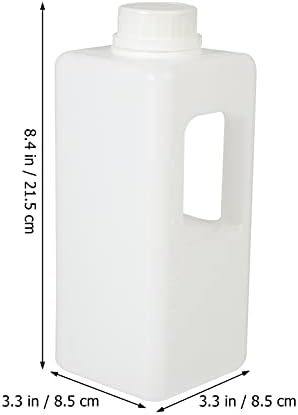 Hemoton Plastic Pitcher 6pcs Carton Preenchável garrafa de bebida com alça de medição PABILIZAÇÃO Portátil garrafas de forma quadrada para loja de casa 1000ml Kids Waterbottle