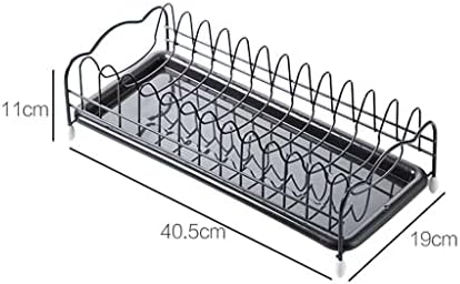 XWWDP Rack de prato de cozinha de ferro com talheres bandeja de prateleira de prateleira de prateleira Armazenamento de cozinha