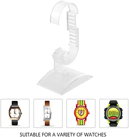 Ibasenice Acrílico Transparente Relógio Display Stand: Solicitar suporte Jóias Stand acrylic Clear Watch Bracelet Stand para