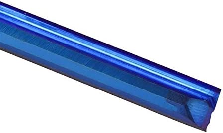 Conjunto de broca de peças XMEIFEI Conjunto de broca de 1pc 4mm/6mm nano nano azul com revestimento reto de monte de capa de candidatura de capa para madeira, PVC, plástico CNC Gravando o roteador de broca longa de broca longa