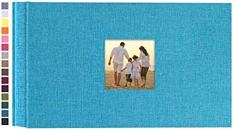 Potricher pequeno álbum de fotos 4x6 100 fotos capa de linho livro fotográfico para o aniversário de casamento de família férias de bebê