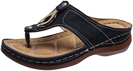 Plataforma romana de sinalizador de mulheres suporta arco de flip chinelas sandálias Hollow Out Casual Slip On Slides Shoes