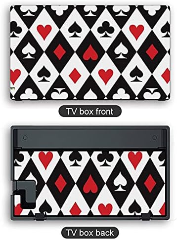 Adesivo de jogo de impressão de pôquer para adesivo de jogo lindamente padronizado adequado para séries de switch para switch