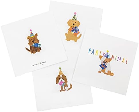 Guardanapos de papel decorativo guardanapos de coquetel de guardanapos descartáveis ​​cães crianças festas de aniversário pk 40 40