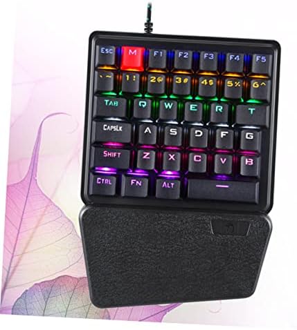 Teclado de computador solustre jogo de teclado mecânico delicado e- requintado para jogos para jogos home rgb moda de uma mão