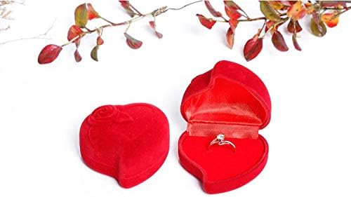 Caixa de presente de Fashion Fashion Anncus, Brincos / Rings embalagens Caixa de anel em forma de coração Lin4933 -