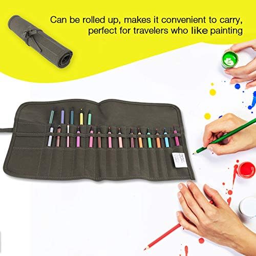 A tela do rolo do FDIT, das lojas Brush, pode ser enrolada, peso leve e tamanho compacto, colocar o pincel, raspador, faca de utilidade e outros suprimentos de pintura