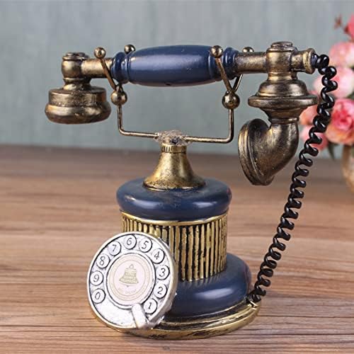 Telefone antigo Myaou Creative retro decorativo Resina rotativa rotativa telefonia decoração de capa de barra decoração