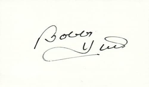 Bobby Hull Hockey autografado cartão de índice assinado com JSA COA - NHL Cut Signature