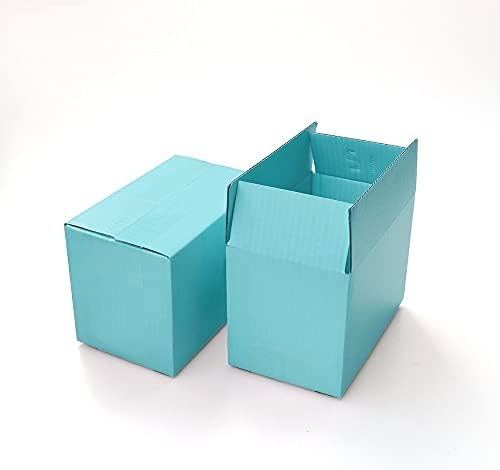 Shukele LPHZ914 5pcs/10pcs Caixa de embalagem azul 3 camada de papel de papel de papel de papelão de papel de presente para presentes de caixa pequena presente de caixa