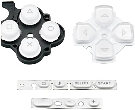 Botões ostents do conjunto de teclas do conjunto de teclas Substituição de reparo para Sony PSP 3000 Slim Console - Color White