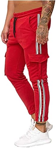 Dudubaby Mens Sports Sports Moda masculina Loose PocketJeans Calça Ferramenta de Camuflagem M-4xl