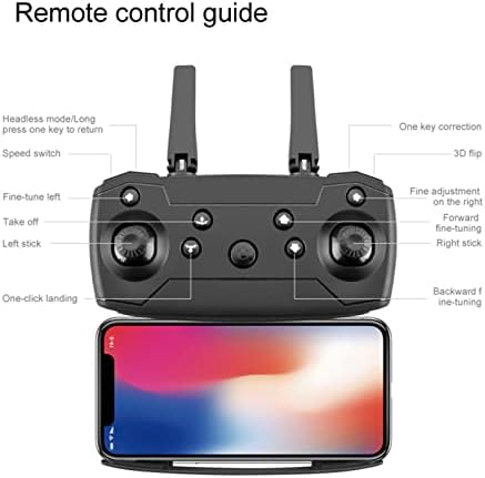 Drones com câmera para adultos 4K - câmera dupla HD FPV Câmera Remote Control Toys, Altitude mantém o modo sem cabeça