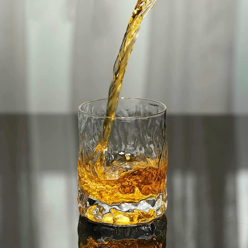 KLHHG Acabamentos irregulares Brandy Snifters Scotch Whisky Wine Glasses de vinho antigo Whisky Tumbler Liquor Drink Cup
