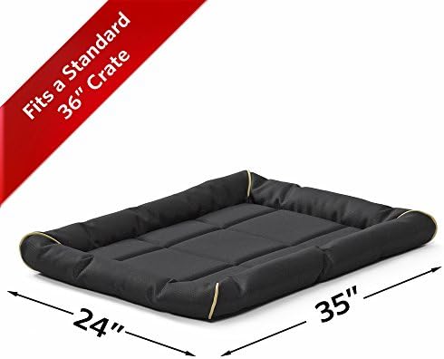 Cama de cachorro Maxx para caixas de metal, 36 polegadas, preto