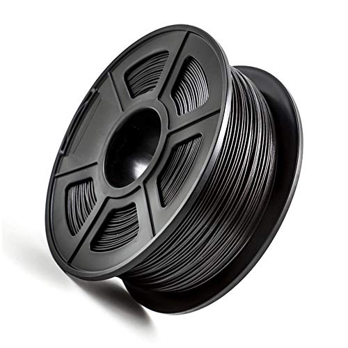 Filamento de fibra de carbono PLA 1,75 mm, filamento de impressora 3D, PLA+fibra de carbono Fórmula-carbono preto 5kg