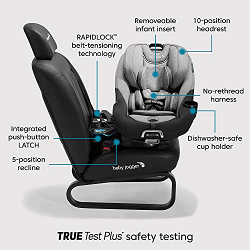 Baby Jogger City Turn Rotcating Convertible Car Seat | O assento de carro exclusivo gira para entrar e para fora, onyx preto