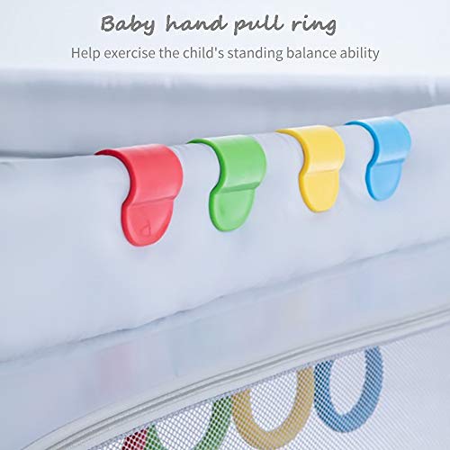 Anel de tração do bebê, anéis de tração do bebê, Playpen de anéis de puxar para bebês, berço de bebê anéis de puxar para cima,