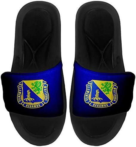 Sandálias/slides de slides/slides expressos para homens, mulheres e jovens - Corpo de Química do Exército dos EUA, placa de filial