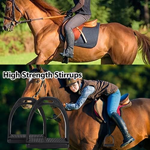 Lioobo Saddle Plástico 2pcs Bell Horse Knee Knee Torthle for Supplies Horse Black Wide Women Western Inglês Sedding Inglesa
