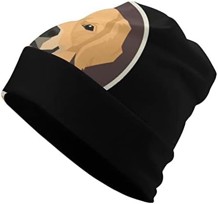 Golden Dog Retriever unissex chapéu de chapéu quente tampa do caveiro tampa de pulôver para dormir casual um tamanho